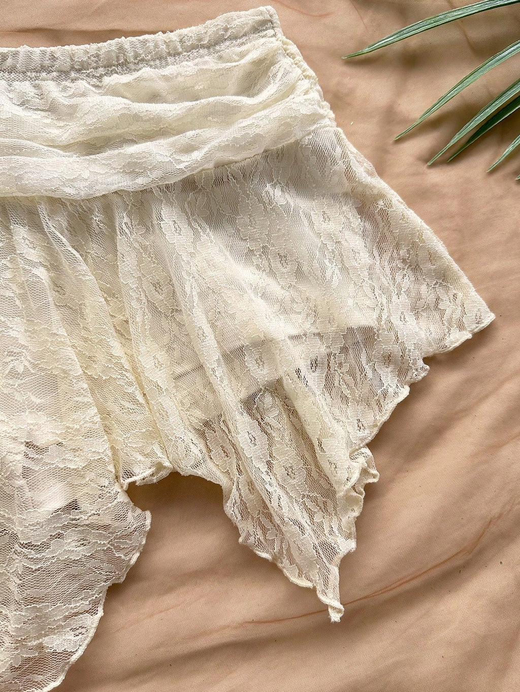 Soleia Women Lace Halter Top and Skirt Set, Apricot Colour, Suitable for Vacation, Beach, Music Festival, Party, Summer Outfit